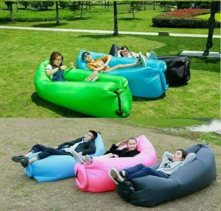 SET 2X SALTEA GONFLABILA FARA POMPA LAZY BAG