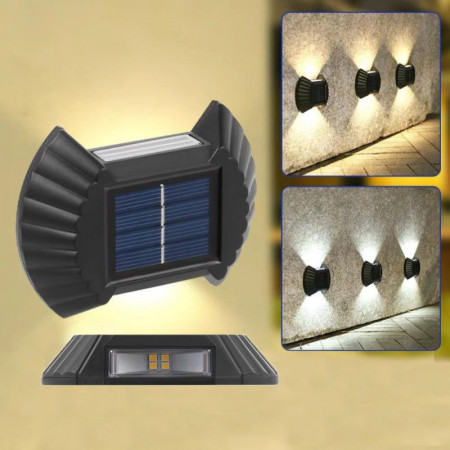 SET 4 LAMPI SOLARE BIDIRECTIONALE SCOICA - ALB RECE