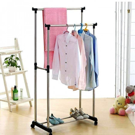 SET 2 X STENDER METALIC PENTRU HAINE SI UMERASE