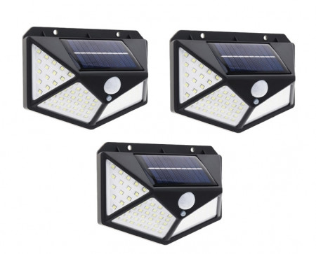 SET 3 LAMPI SOLARE 100 LED-URI