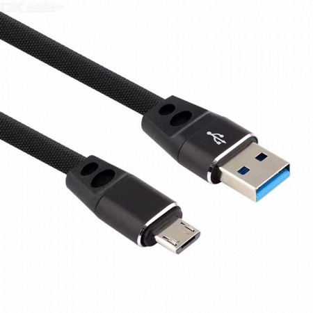 CABLU USB PREMIUM TEXTIL LIGHTNING microUSB