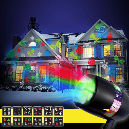 Proiector LED figurine Craciun