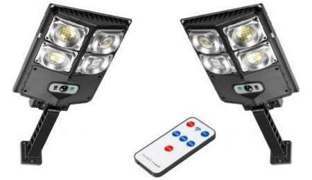 SET 2 X LAMPA SOLARA TIP STRADAL 60W 4 CASETE LED SMD