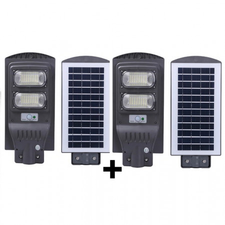 Pachet 2 x Lampa stradala cu picior metalic 60w