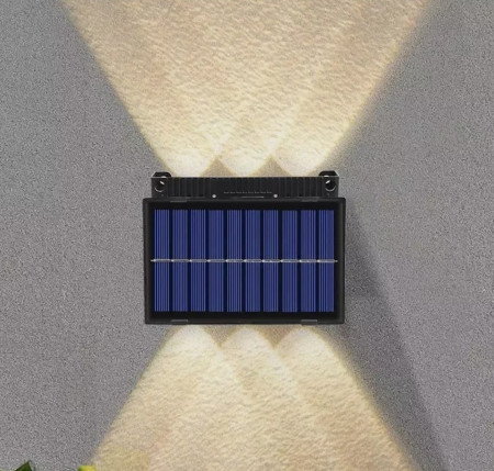 SET 2 LAMPI SOLARE DECORATIVE DE PERETE CU 6 LED
