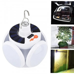 Bec led cu incarcare solara - 4 brate pliabile