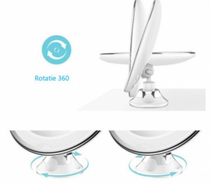 OGLINDA MAKEUP CU LED ROTUNDA