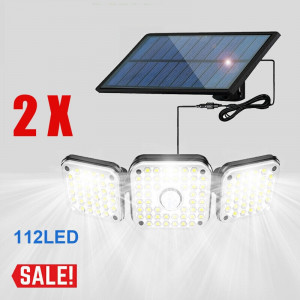 PACHET PROMO 2 X PROIECTOR 3 PANOURI REGLABILE 112 LED