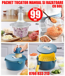 PACHET RAZATOARE CU BOL SI TOCATOR MANUAL