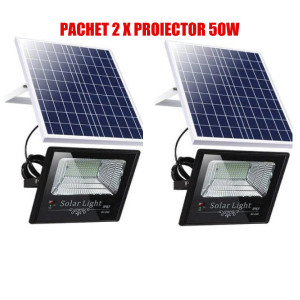 PROMO: PACHET 2 X PROIECTOR SOLAR 100W