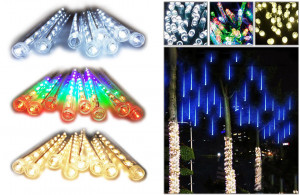 SET 8 TURTURI CU LED 50 cm - EFECT PLOAIE