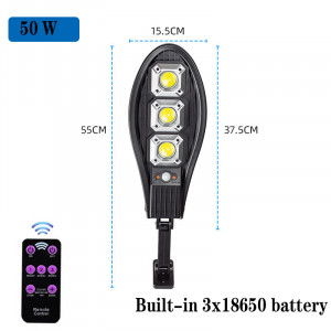 Lampa stradala cu incarcare solara, 90 LED COB