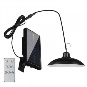 PACHET 2 X LAMPA SOLARA CU ABAJUR CU TELECOMANDA