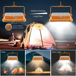 PROIECTOR LED 500W INCARCARE CU PANOU SOLAR 3 MODURI LUMINA, FUNCTIE STROBOSCOP, FUNCTIE POWER BANK