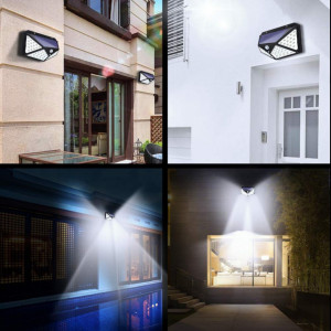 SET 10 LAMPI SOLARE 100 LED - 3 MOD ILUMINARE