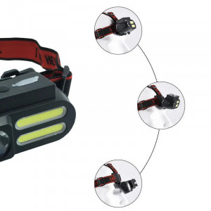 SET 2X Lanterna Frontala LED cu senzor de miscare 611G