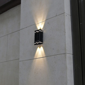 SET 4 LAMPI SOLARE DE PERETE CU LED BIDIRECTIONAL