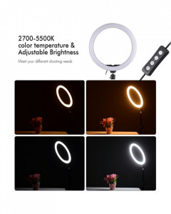 LAMPA CIRCULARA CU SUPORT TELEFON 26 CM
