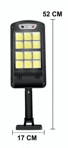 PACHET 2X LAMPA SOLARA TIP STRADAL 240 LED 60W