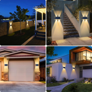 SET 4 LAMPI SOLARE BIDIRECTIONALE CU 4 LED