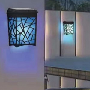 SET 4 LAMPI SOLARE DECORATIVE PENTRU PERETE CU LED COLOR