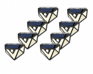 SET 8 LAMPI SOLARE PREMIUM 166 LED