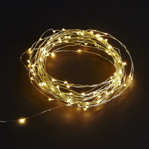 GHIRLANDA LUMINOASA SOLARA CU 120 LED - FIR CUPRU