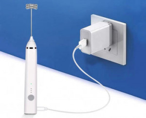 Mini Mixer Spuma Lapte si Oua, Incarcare Usb, Negru Q-JB31
