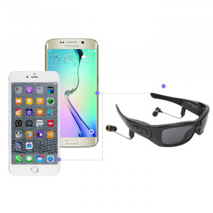 OCHELARI DE SOARE CU CAMERA SI CASTI WIRELESS, SC6000, HD 1080P