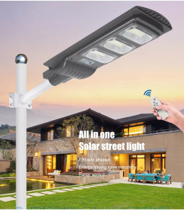 Pachet 4 x Lampa stradala cu picior metalic 90w