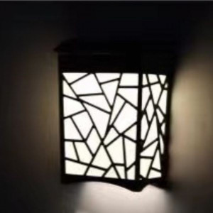 SET 4 LAMPI SOLARE DECORATIVE PENTRU PERETE CU LED COLOR