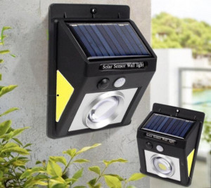 SET 6 LAMPI SOLARE LED COB CU LUPA - 3 MOD ILUMINARE