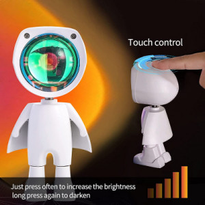 LAMPA AMBIENTALA ASTRONAUT CU ACUMULATOR - SUNSET