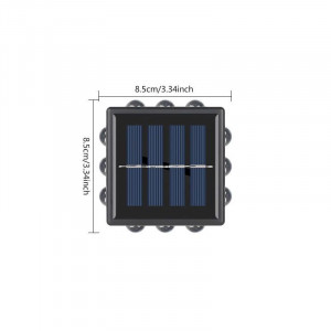 SET 8 LAMPI SOLARE DE PERETE SAU SOL CU LED IN 4 DIRECTII