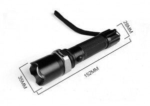 PACHET - 2 X LANTERNE SWAT LED 3W Q5 METALICA REINCARCABILA