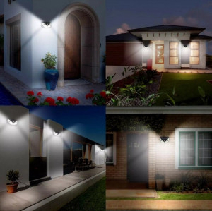 SET 10 LAMPI SOLARE 100 LED - 3 MOD ILUMINARE