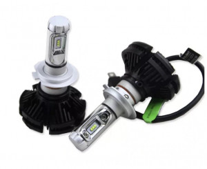 SET 2 BECURI LED AUTO X3 PUTERE 50W 6000LM H4 H7 FARA EROARE BEC ARS