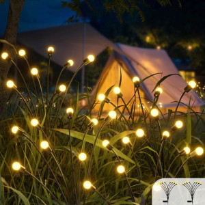 Set 4 X Lampi solare Licurici De Gradina 6 Bulbi Fiecare
