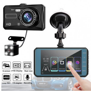 Camera auto DVR Dual fata/spate, 1080P Full HD, 170 grade