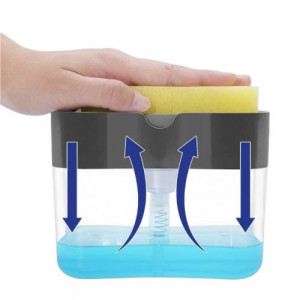 DISPENSER SAPUN + BURETE PENTRU BUCATARIE