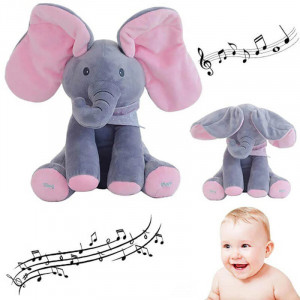Elefant Interactiv din plus- Vorbeste, Canta si Flutura Urechile
