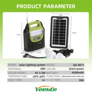 KIT SOLAR GD 8071