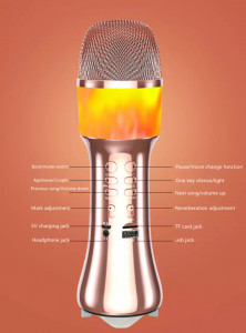 Microfon KARAOKE Bluetooth Q99 Wireless