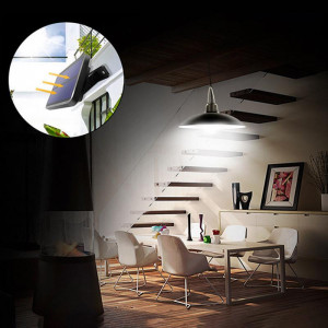 PACHET 2 X LAMPA SOLARA CU ABAJUR CU TELECOMANDA