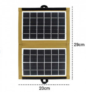 PANOU SOLAR PORTABIL INCARCARE TELEFON / TABLETA