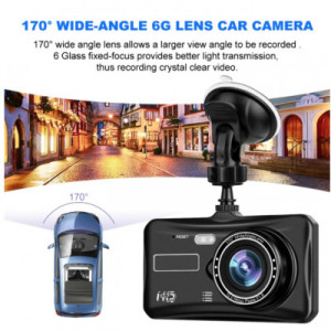 Camera auto DVR Dual fata/spate, 1080P Full HD, 170 grade