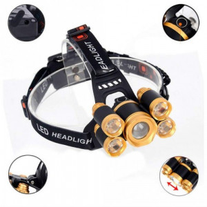 LANTERNA - DE CAP 5 LED CU ZOOM FRONTAL