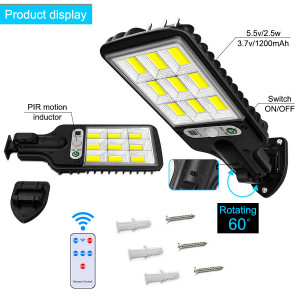 Set 6 x Lampi Solare de Perete 50w cu Senzor de Miscare