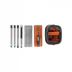 GALEATA CU MOP PLAT SI SISTEM DE STOARCERE + 2 LAVETE MICROFIBRA