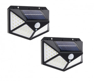 SET 2 LAMPI SOLARE 100 LED-URI